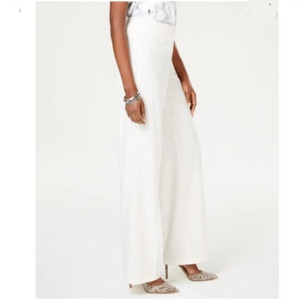 NWT INC Wide Leg Crepe Pants Size 8 High Waist